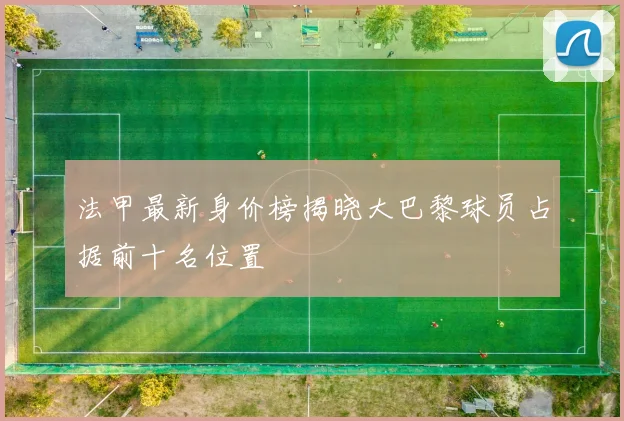 法甲最新身价榜揭晓大巴黎球员占据前十名位置
